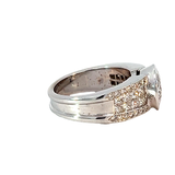 Diamond Ring | 18K White Gold | Central Diamond & Diamond Accents