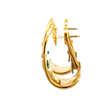 Emerald & Diamond Earrings | 18K Gold | Designer Fine Jewellery
