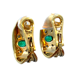 Emerald & Diamond Earrings | 18K Gold | Designer Fine Jewellery