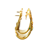 Emerald & Diamond Earrings | 18K Gold | Designer Fine Jewellery