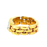 Diamond Statement Ring | 18K Yellow Gold | Geometric Design