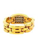 Diamond Statement Ring | 18K Yellow Gold | Geometric Design