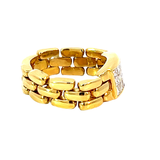 Diamond Statement Ring | 18K Yellow Gold | Geometric Design