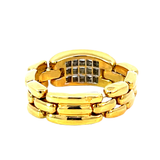 Diamond Statement Ring | 18K Yellow Gold | Geometric Design