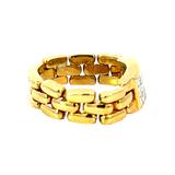 Diamond Statement Ring | 18K Yellow Gold | Geometric Design