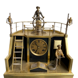 Antique French "Ship's Quarter Deck" Automaton Clock from the Industrial Series, Circa 1890