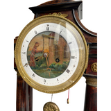 Monk Antique German Biedermeier Portico Table Clock, early 19th century