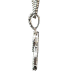 luxury Hamsa hand pendant with diamonds 18K white gold