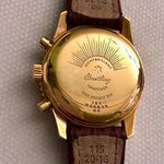 Breitling Navitimer 92 Goldgehäuse Rückseite Gravur