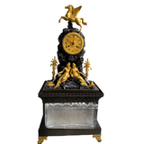 Waterfall French Empire-style Table Clock from the early 19th century