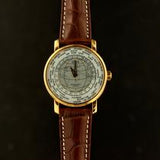 Andersen Genève 1884 mit kunstvoll graviertem Weltkarten-Zifferblatt