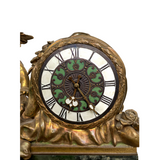 Antique French Gilded Bronze Mantel Clock