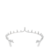 Diamond Floral Motif Tiara in White 18K Gold