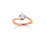 Viventy Rose gold plated Ring with Zirconia