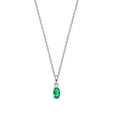 Viventy Green Siamite Pendant with a Chain