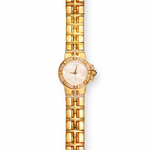 Raymond Weil Parsifal 18K gold diamond watch with gold bracelet and mother of pearl dial full set box and certificate