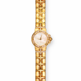 Raymond Weil Parsifal 18K gold diamond watch with gold bracelet and mother of pearl dial full set box and certificate