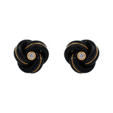 Cufflinks with Onyx and Diamonds