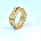 18K Gold Diamond Ring 0.07 ct – Baraka Luxury Men’s Band