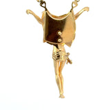 solid gold crucifix necklace with diamonds 18K detailed Jesus figure