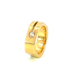 18K Gold Diamond Ring 0.07 ct – Baraka Luxury Men’s Band