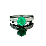 Smaragd Ring aus 18K Weißgold – eleganter Edelsteinring aus der Royal Jewellery Collection