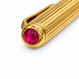 Barberis Gold Fountain Pen 25g with Ruby – Luxury Writing Instrument