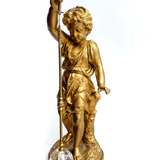 Mystery French mantel Clock, late 19th century