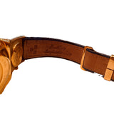 Breitling Chronomat K13050 solid gold with original UTC attachment and blue leather strap