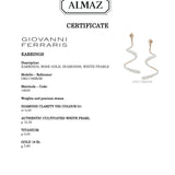 Giovanni Ferraris Allegra Ohrringe | 18K Roségold & Titan | Perlen & Diamanten