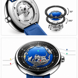 CIGA Design Blue Planet Atlantic | Atlantic Ocean-Inspired Automatic Watch