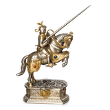 Medieval Knight on Horse Silver 925  – Decorative Collectible Sculptures