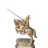 Medieval Knight on Horse Silver 925  – Decorative Collectible Sculptures