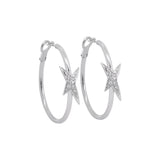 Hoop Diamond Earrings