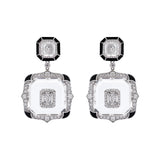 Art Deco Rock Crystal Earrings