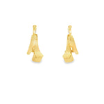 Authentic Gucci Horsebit Nail earrings crafted in 18K yellow gold inspired by equestrian heritage