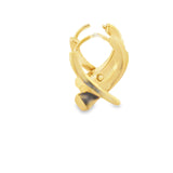 Gucci Horsebit Nail Hoop Earrings in  Yellow Gold