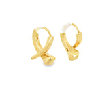 Gucci Horsebit Nail Hoop Earrings in  Yellow Gold