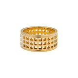 Gucci Cut Out Spinning Gold Ring
