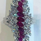 Ring with Rubies Diamonds and Rubies