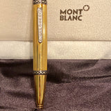 Montblanc Gold Fountain Pen 22.4g with 0.22ct Diamond – Luxury Collector Piece