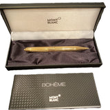 Montblanc Gold Fountain Pen with Diamond 0.05 ct – Luxury Writing Instrument