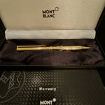 Montblanc gold fountain pen with 0.29ct diamond detail 