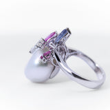 Rainbow Collection Pearl Ring