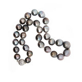 Pearl Necklace with Sparkle Ball Clasp