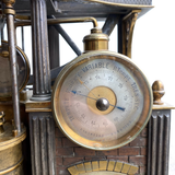 Antique French Cherub Mantel Table Clock with Double Boiler Clock Barometer