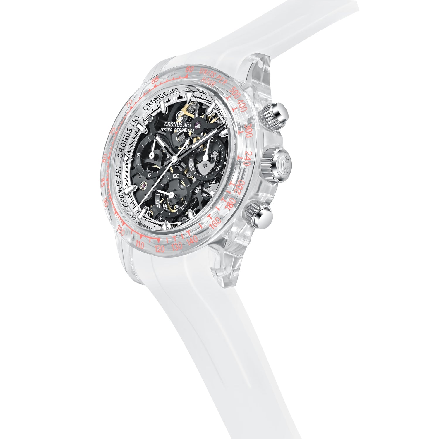 CRONUS ART Crystal Watch - Side View