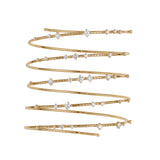 Gold Bracelet with Titanium and Diamond