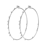 Gold Earrings with Titanium and Diamond