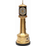 Lighthouse Table Clock by Andre Romain Guilmet, Paris around 1880